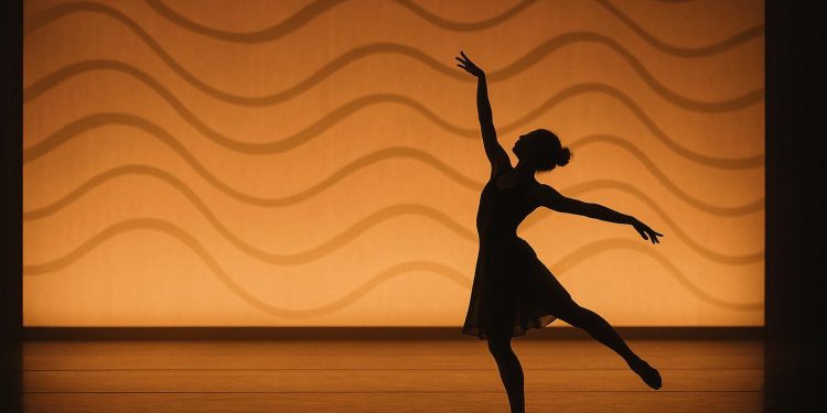 Abstract dance movements illustrating choreography techniques in live performance arts