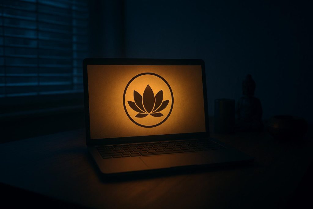 Symbolic representation of an emerging online spiritual community under media investigation