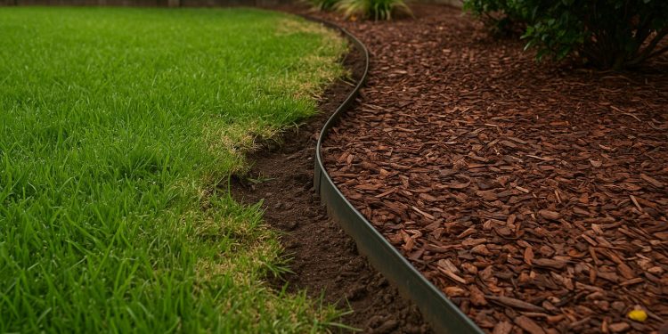 Improper lawn edging showing common mistakes and tips for cleaner, healthier yard maintenance