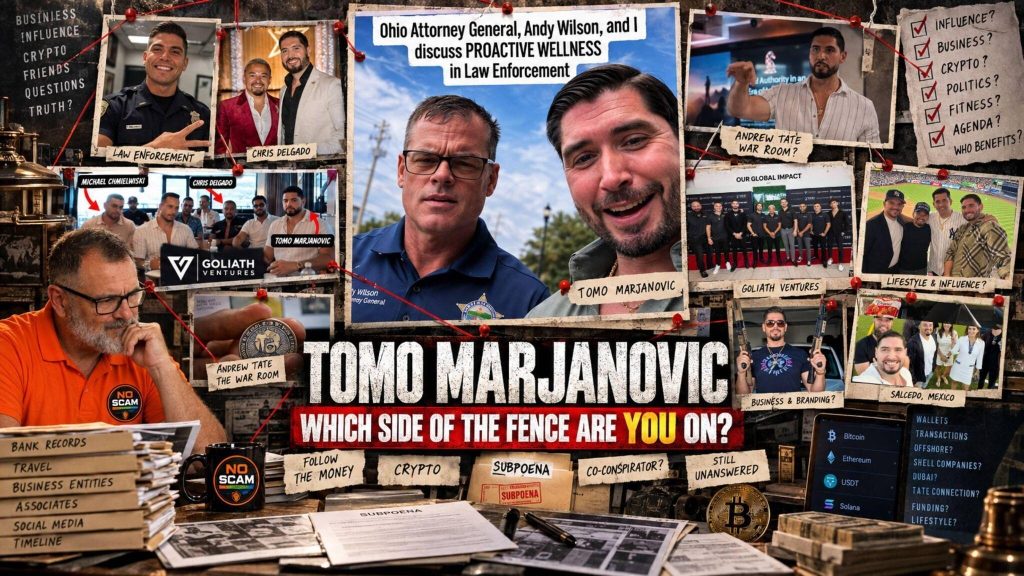 Image 1 of Tomo Marjanovic has occupied several different worlds at once: entrepreneurship, health and performance, law-enforcement circles, and the online business community surrounding Andrew Tate.