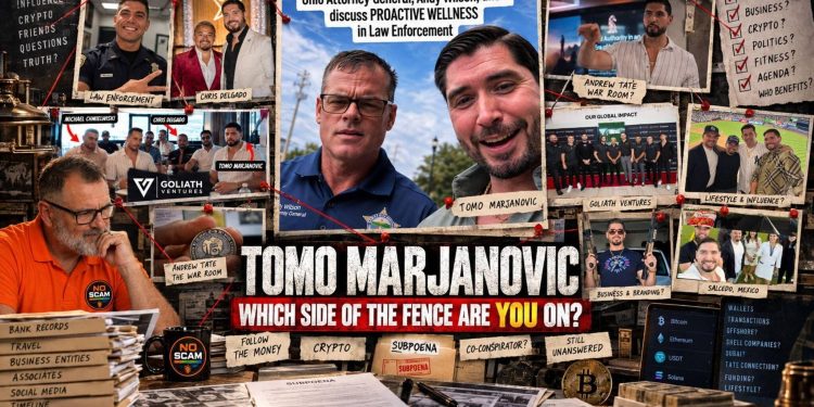Image 1 of Tomo Marjanovic has occupied several different worlds at once: entrepreneurship, health and performance, law-enforcement circles, and the online business community surrounding Andrew Tate.